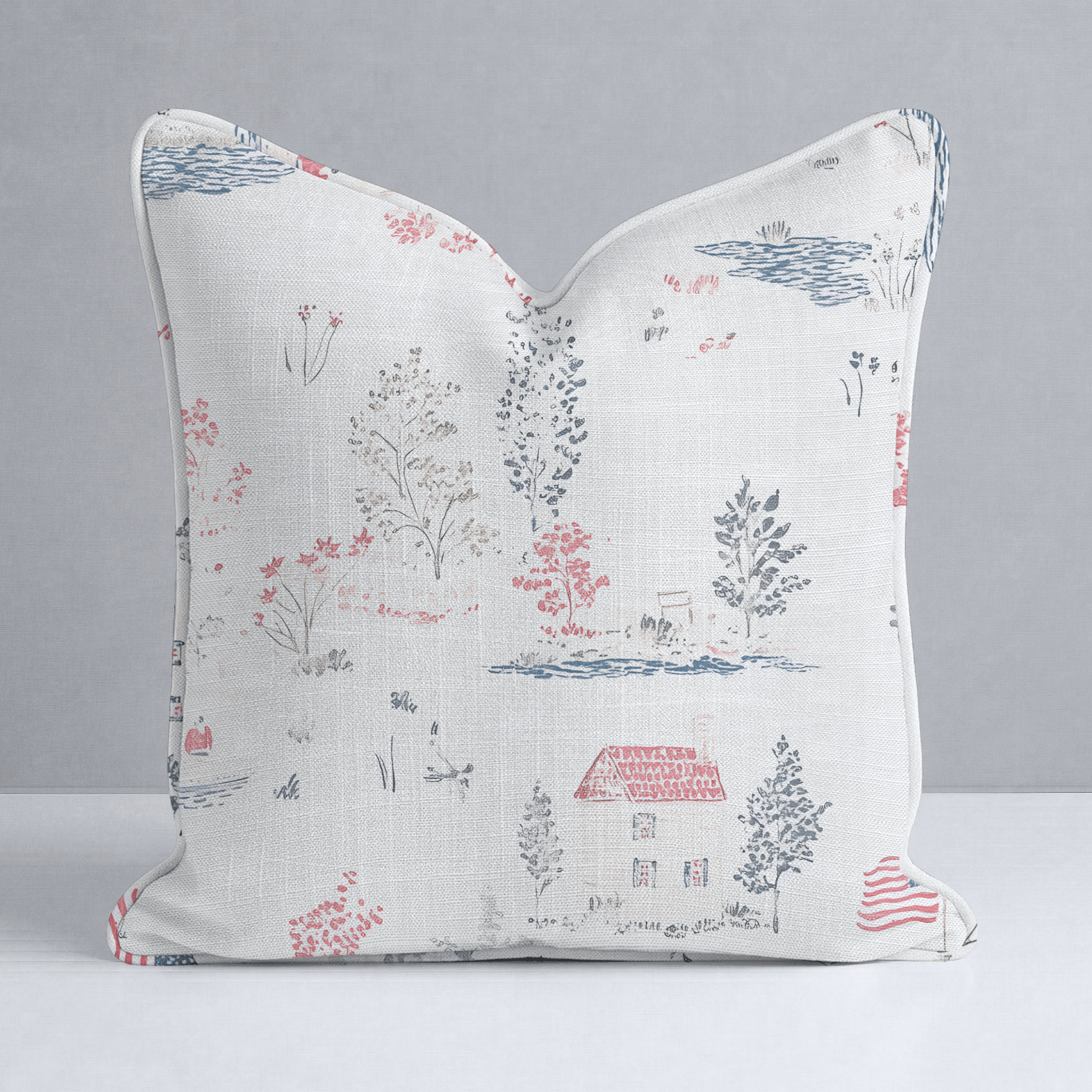 Beaver Lake Throw Pillow - Lemon Park