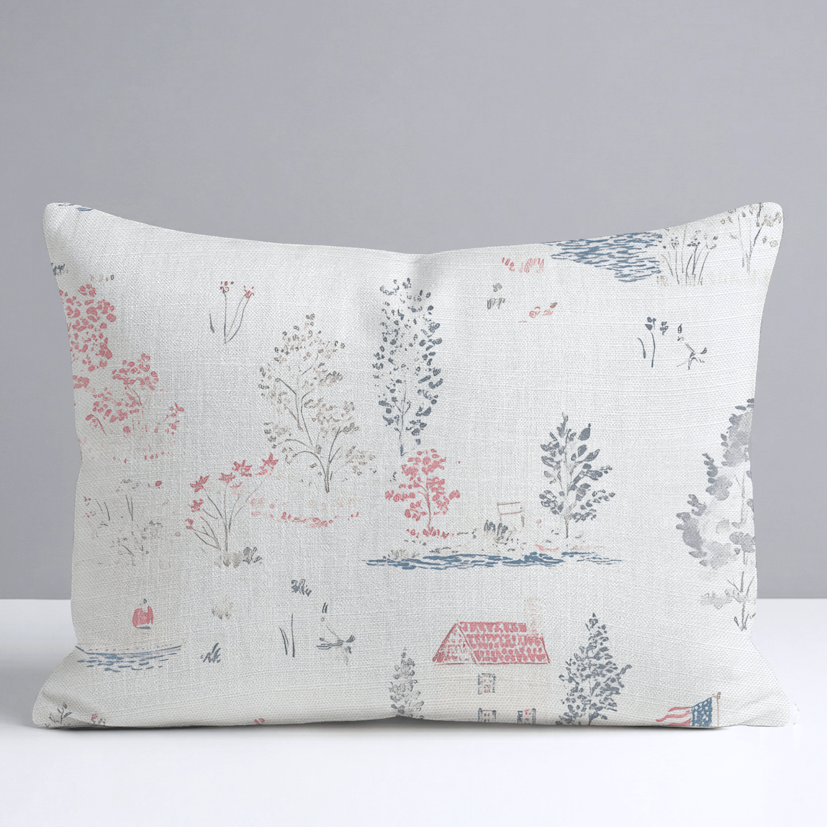 Beaver Lake Throw Pillow - Lemon Park