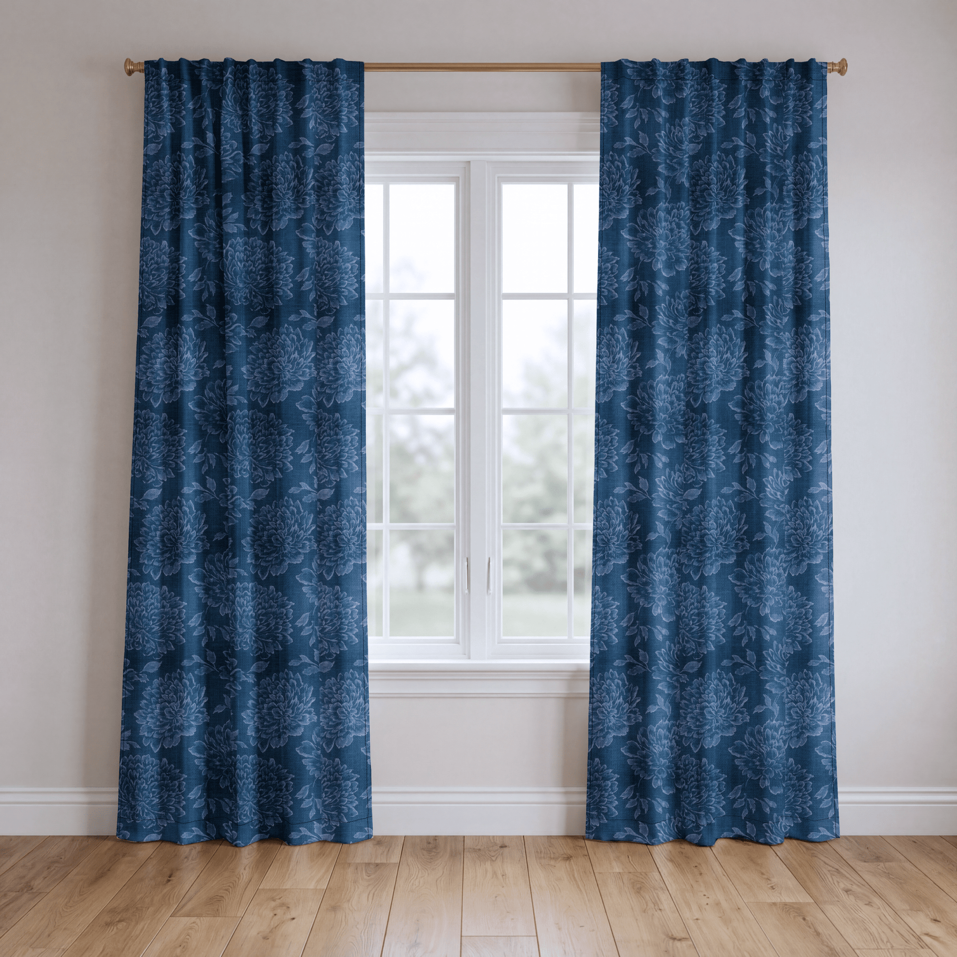 Bedford Blue - Drapery - Lemon Park
