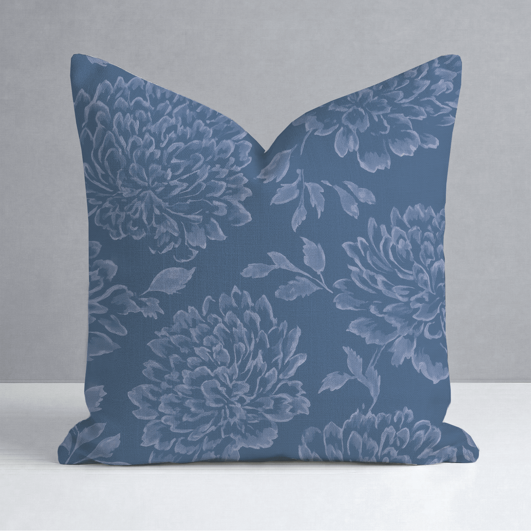 Bedford Blue Throw Pillow - Lemon Park