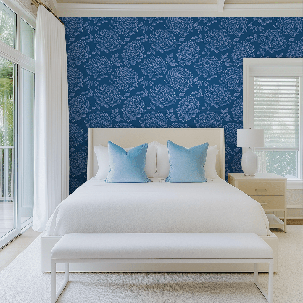 Bedford Blue Wallpaper - Lemon Park