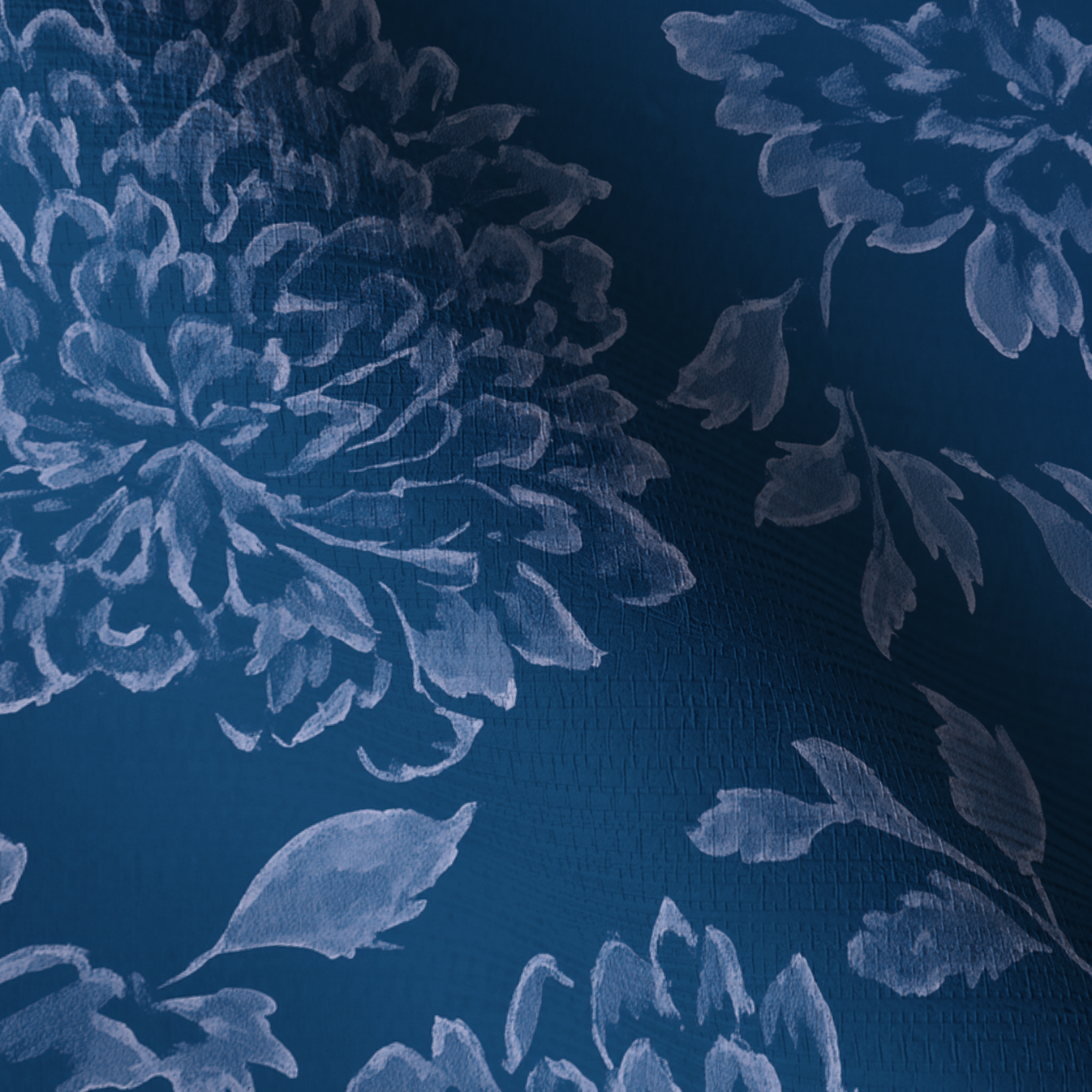 Bedford Blue Faux Grasscloth Wallpaper