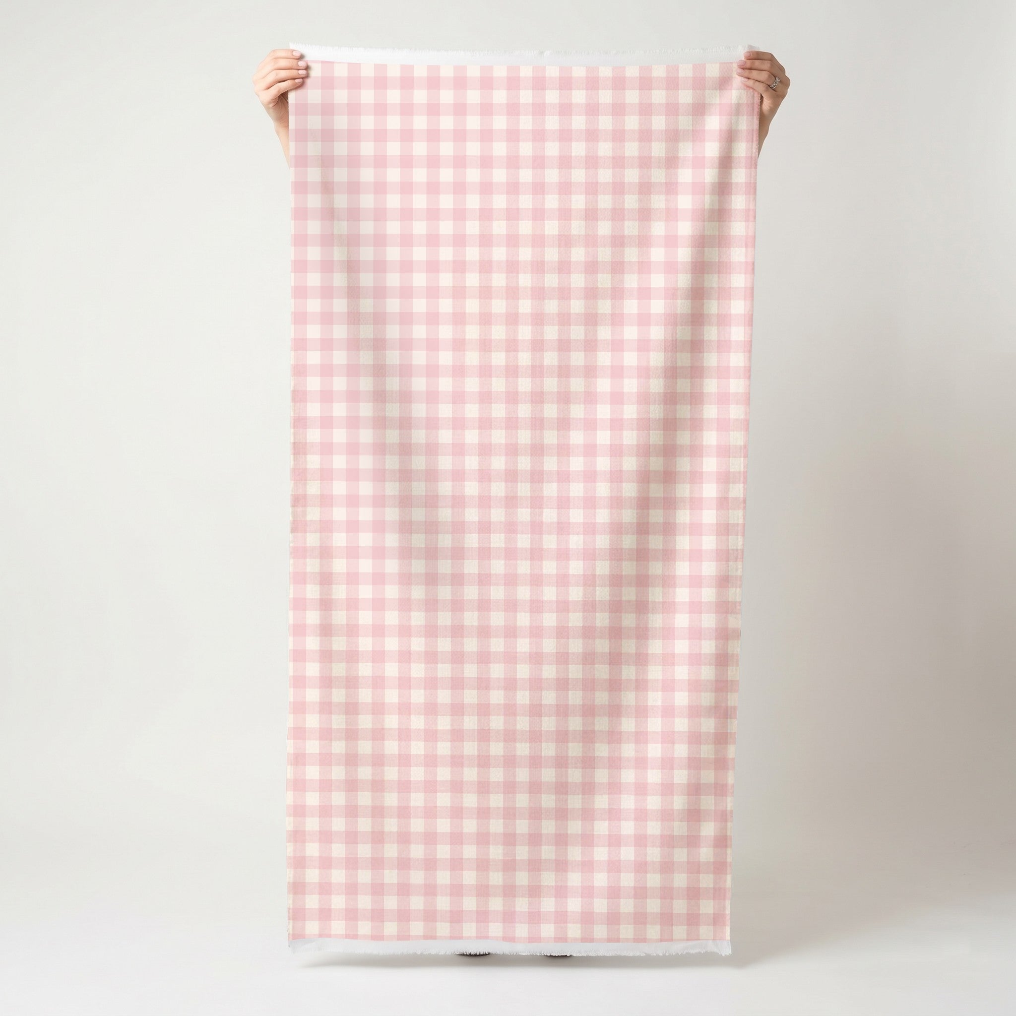 Bellagio Blush Baby Pink Gingham - Fabric - Lemon Park
