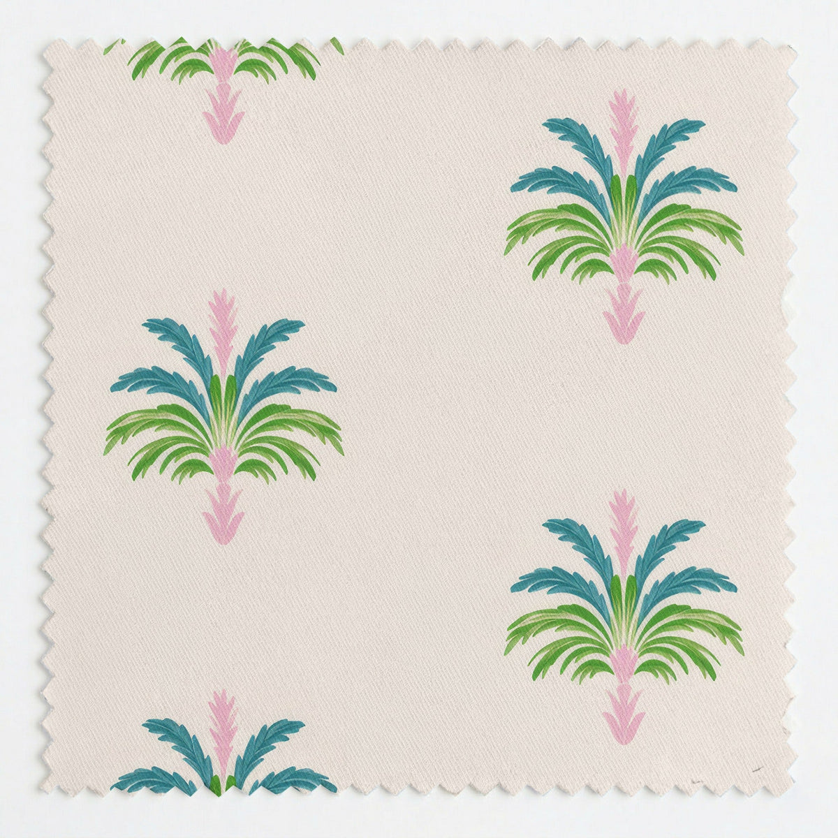Bellagio Blush Linen Palm Crest - Fabric - Lemon Park