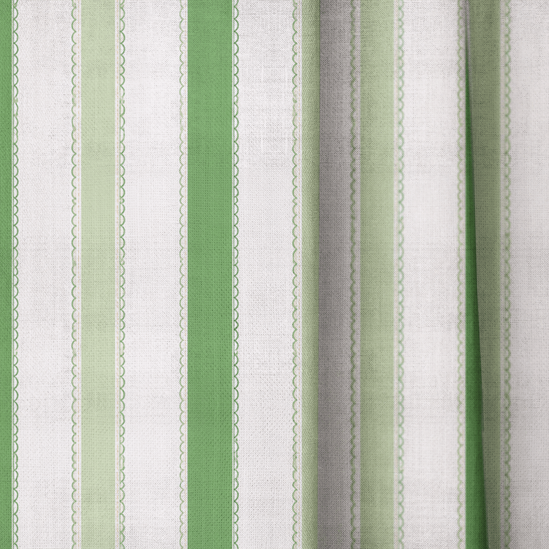 Bellagio Blush Mint Stripes - Drapery - Lemon Park