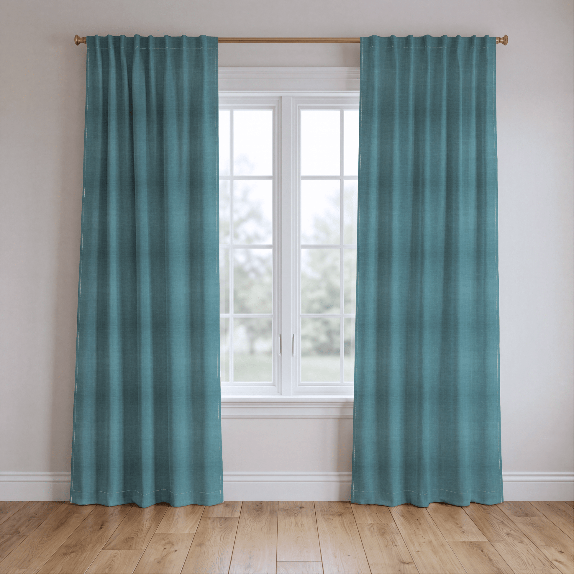 Bellagio Blush Ocean Blue - Drapery - Lemon Park