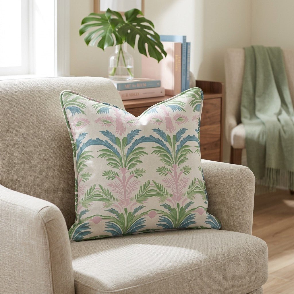 Bellagio Blush Throw Pillow - Lemon Park