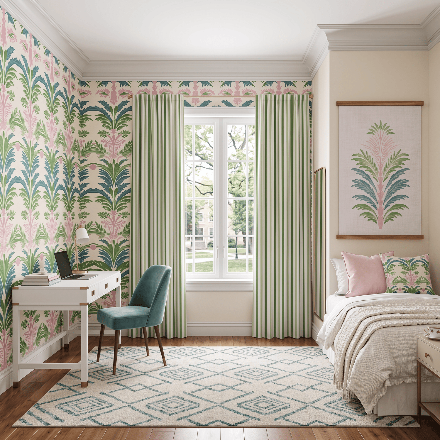 Bellagio Blush Wallpaper - Lemon Park