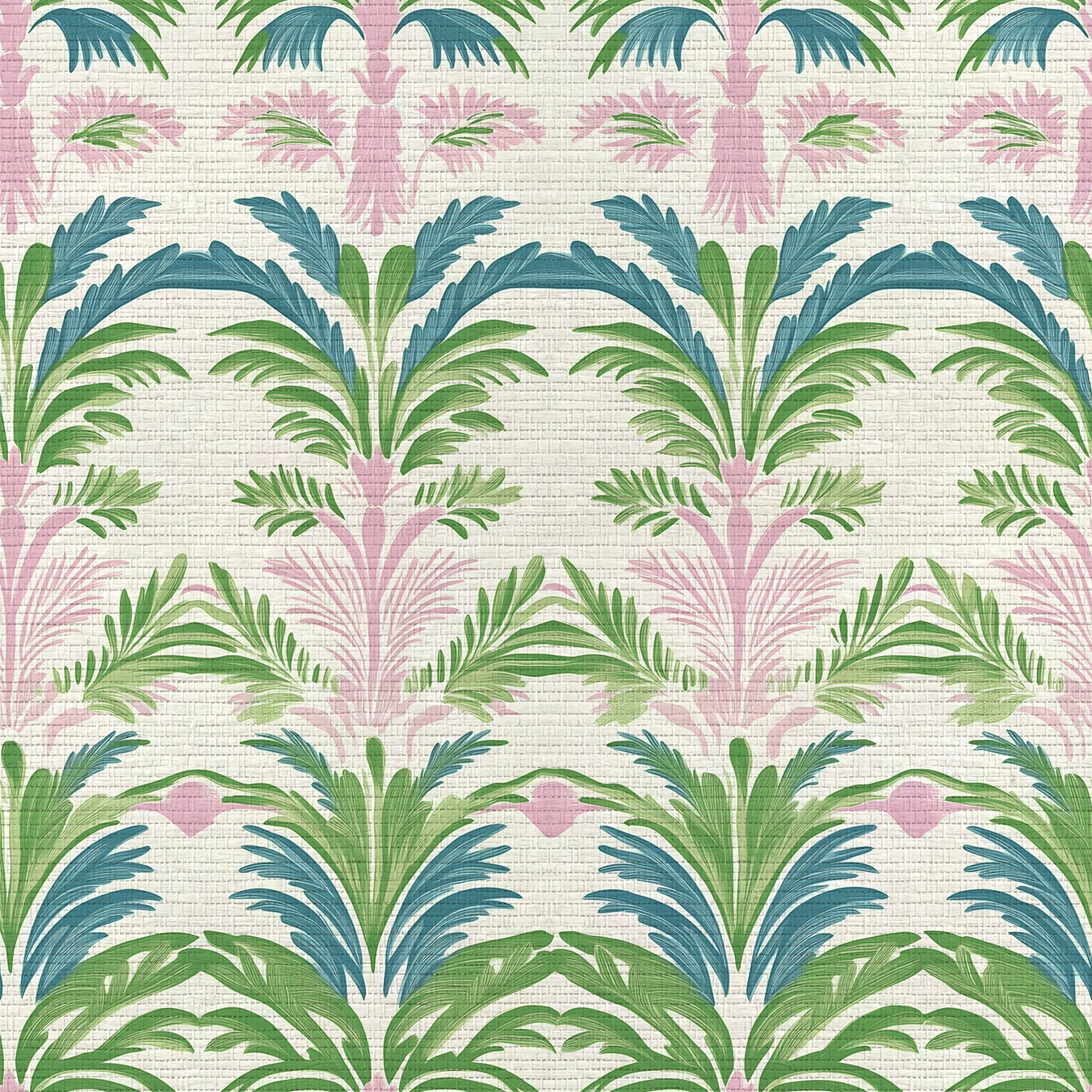 Bellagio Blush Faux Grasscloth Wallpaper