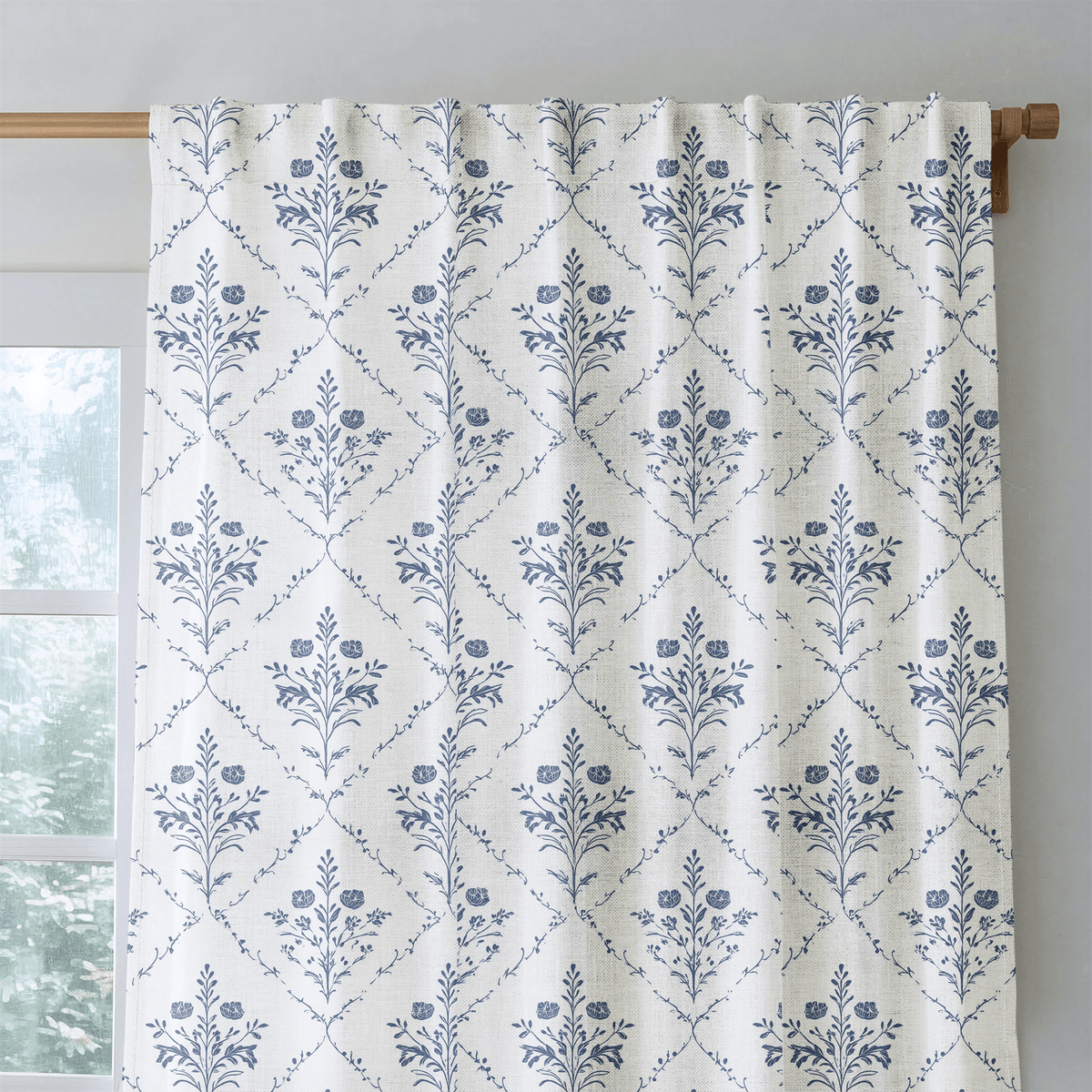 Benjamin Cream Floral - Drapery - Lemon Park