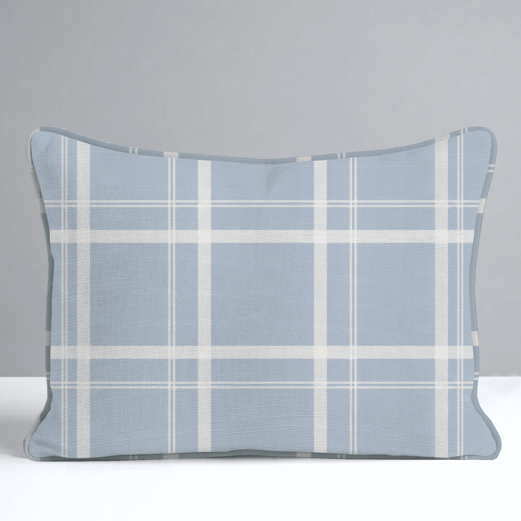 Benjamin Gingham Throw Pillow - Lemon Park