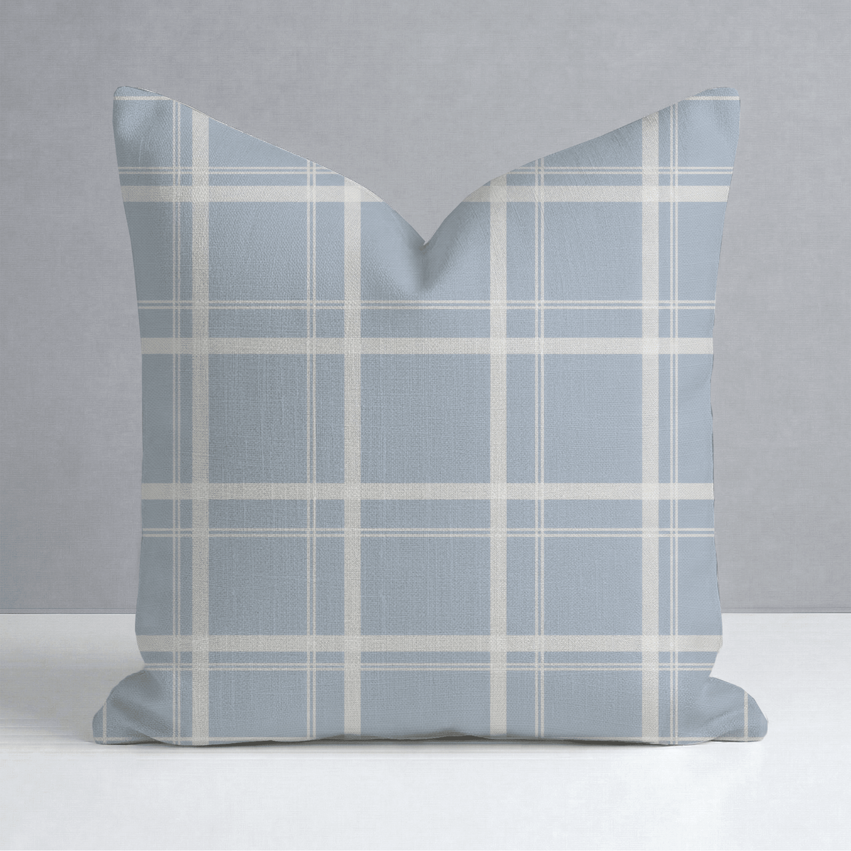 Benjamin Gingham Throw Pillow - Lemon Park