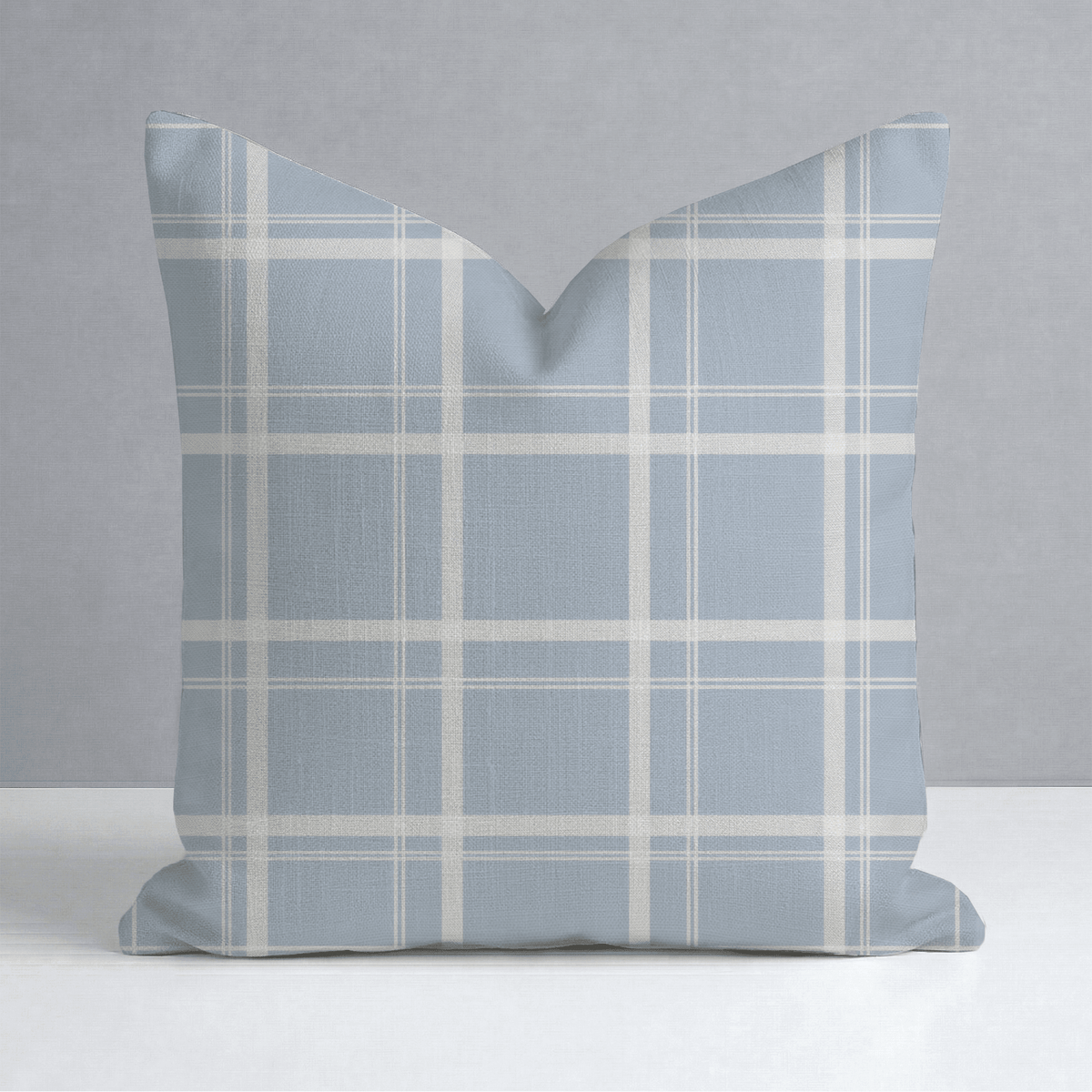 Benjamin Gingham Throw Pillow - Lemon Park