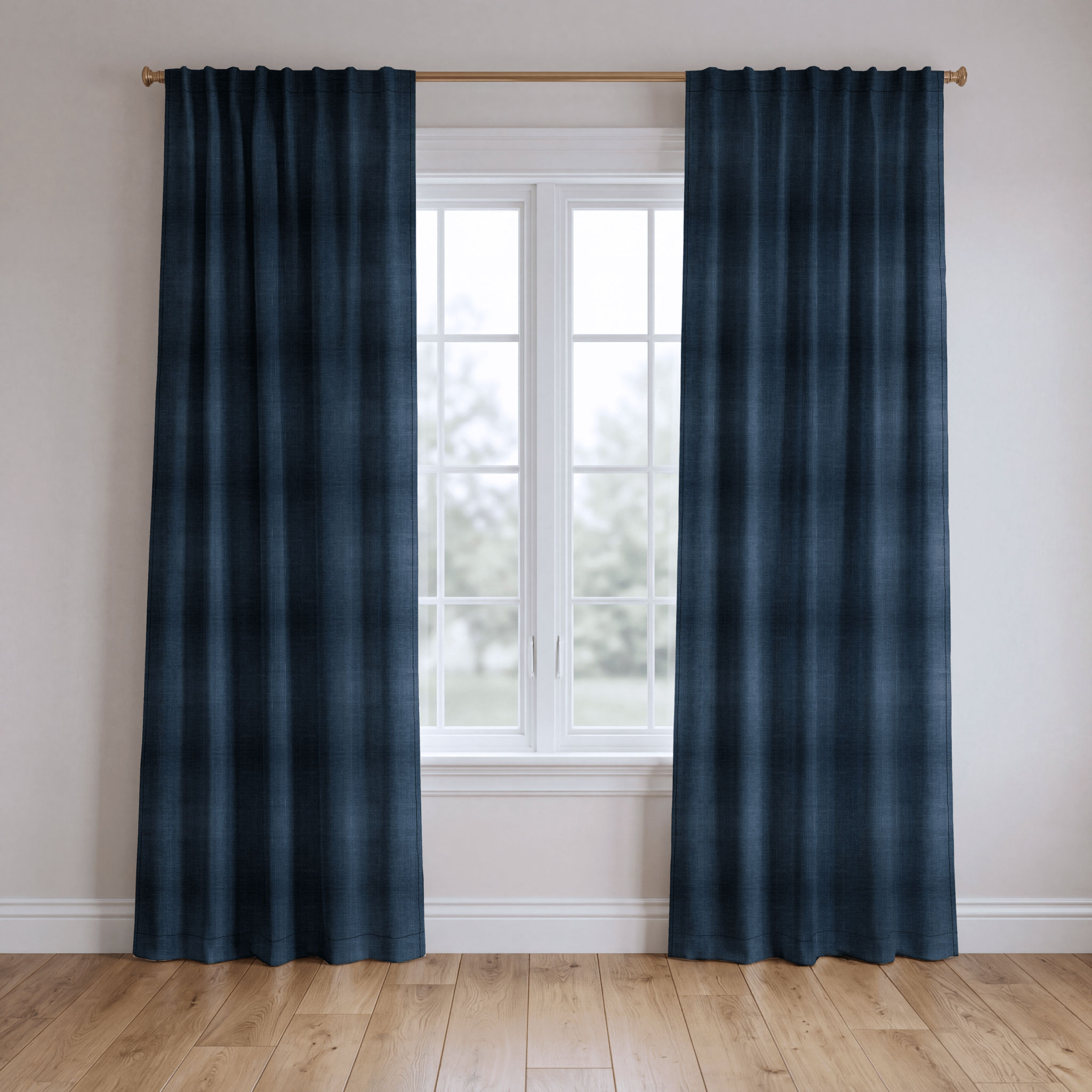 Benjamin Navy - Drapery - Lemon Park