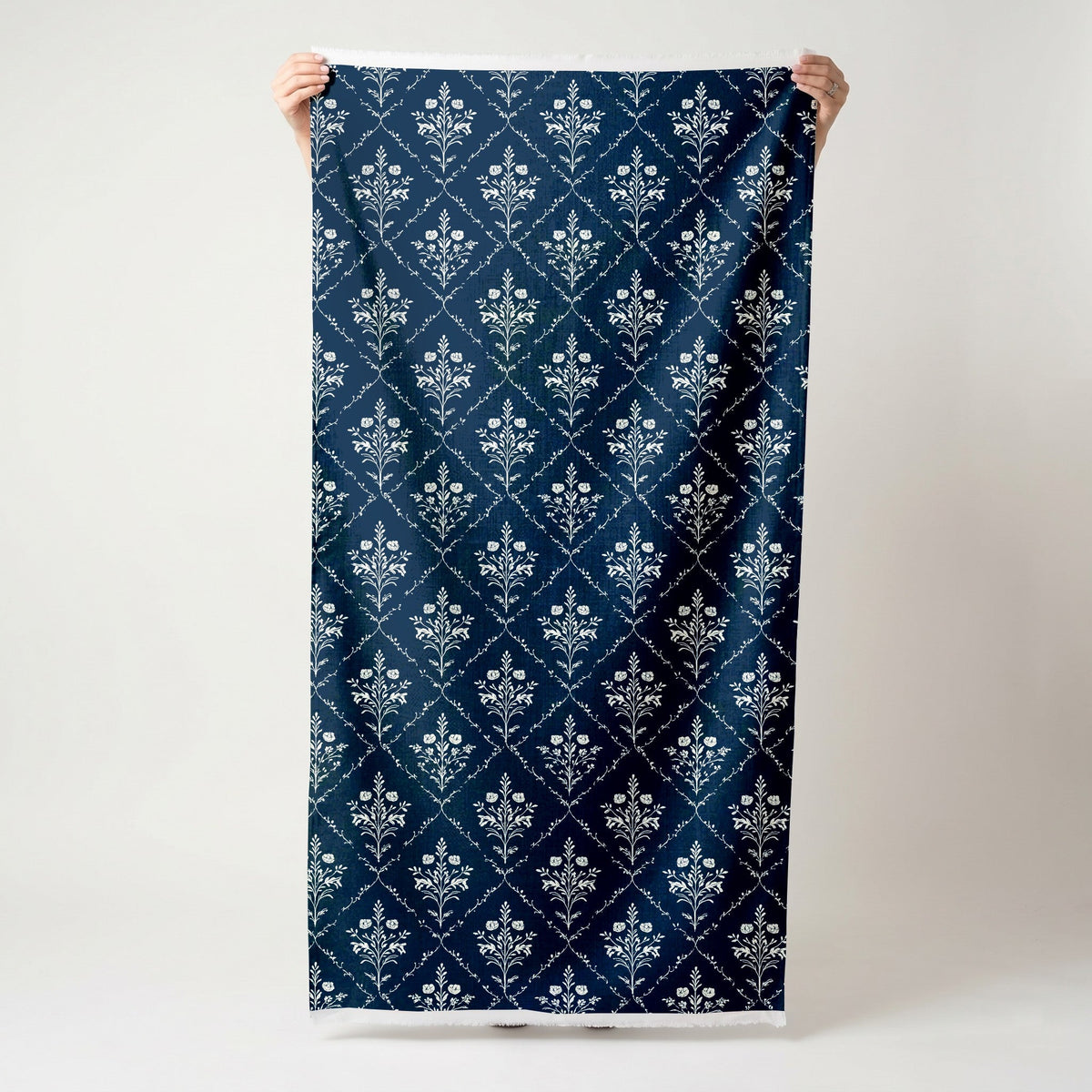 Benjamin Navy Floral - Fabric - Lemon Park