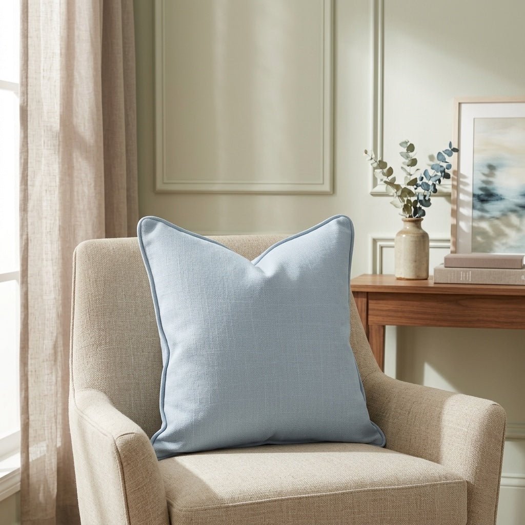 Benjamin Steel Throw Pillow - Lemon Park