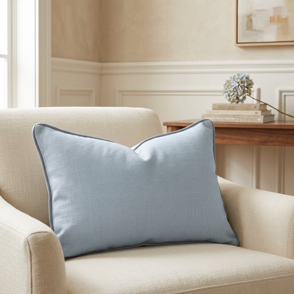Benjamin Steel Throw Pillow - Lemon Park