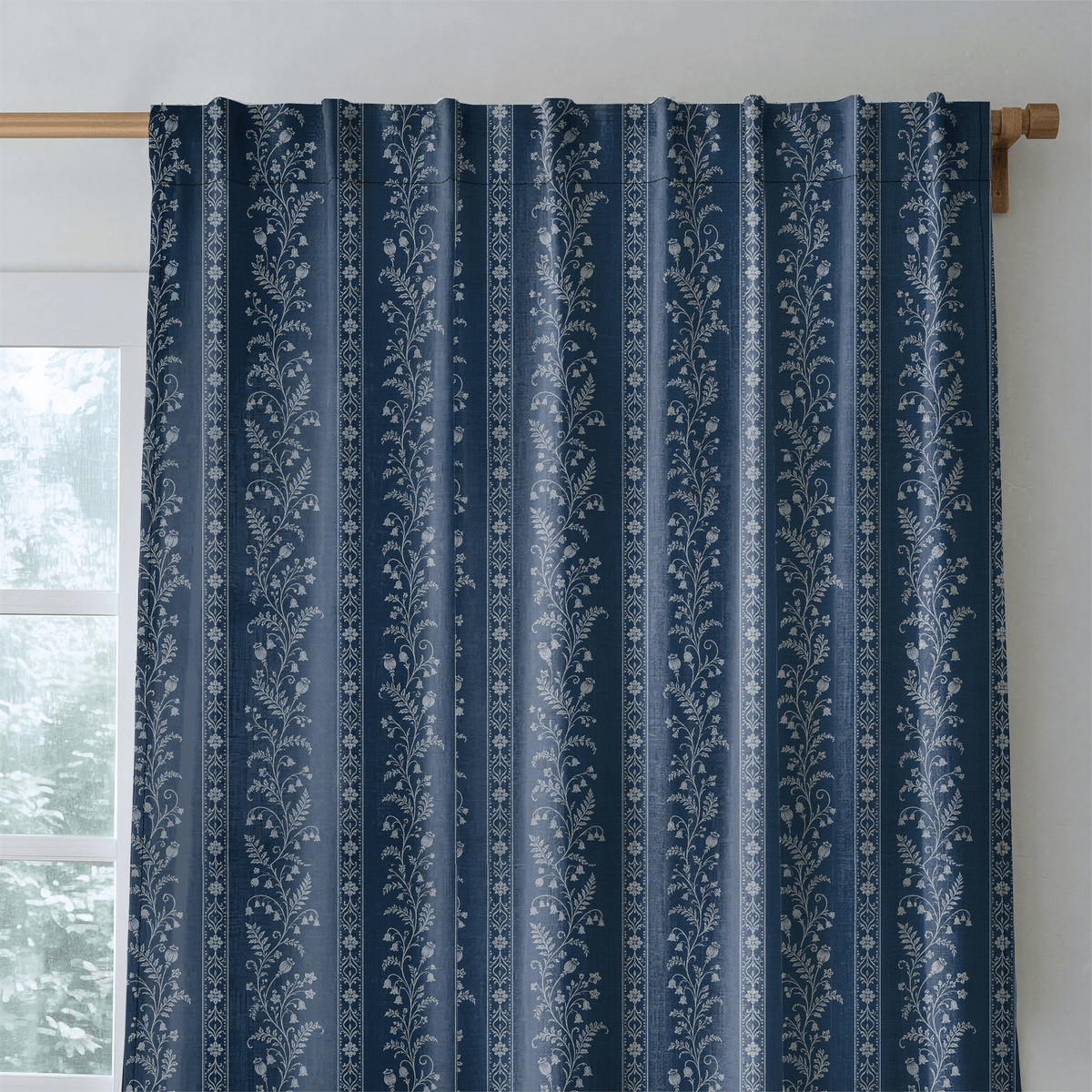 Benjamin Toile Stripes - Drapery - Lemon Park