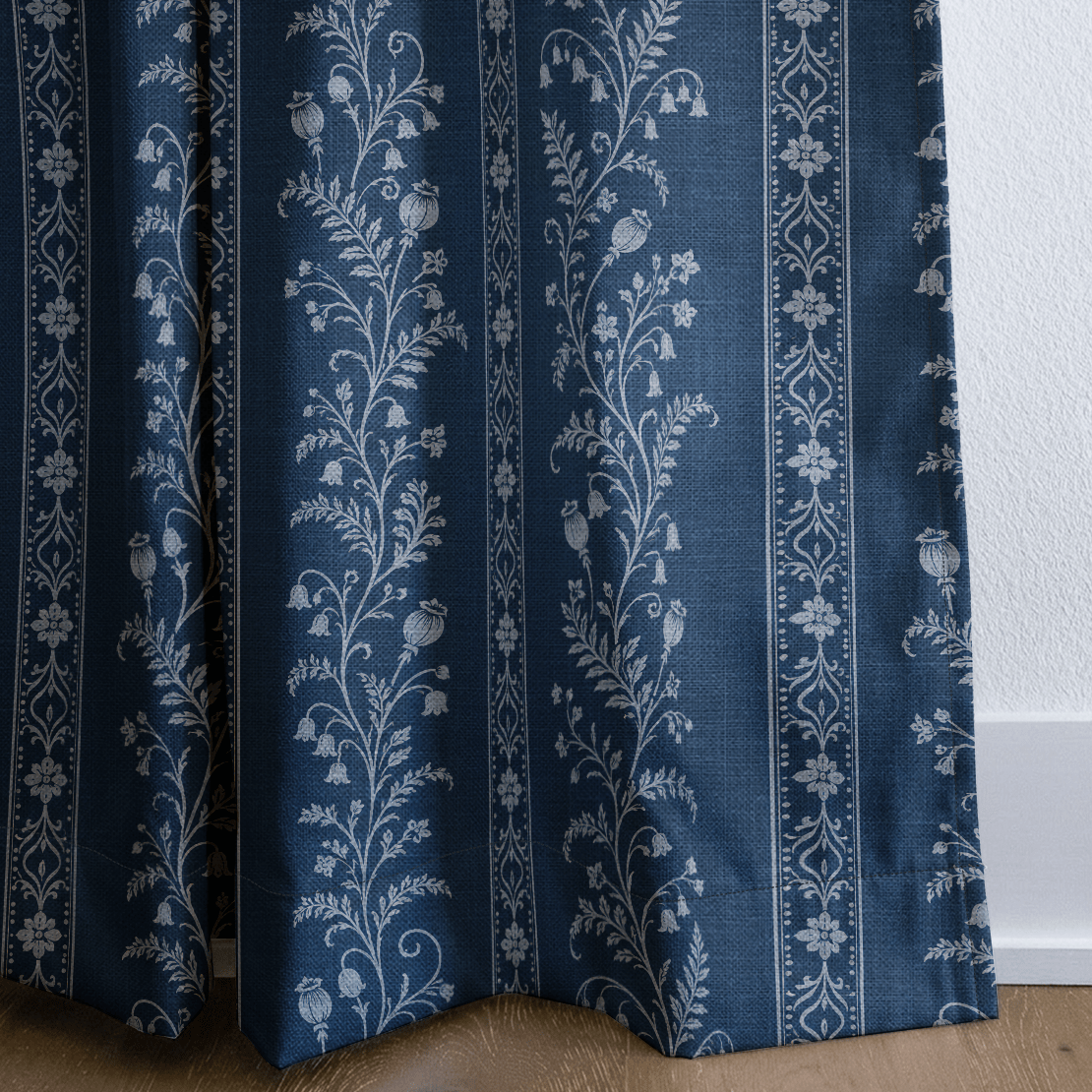 Benjamin Toile Stripes - Drapery - Lemon Park