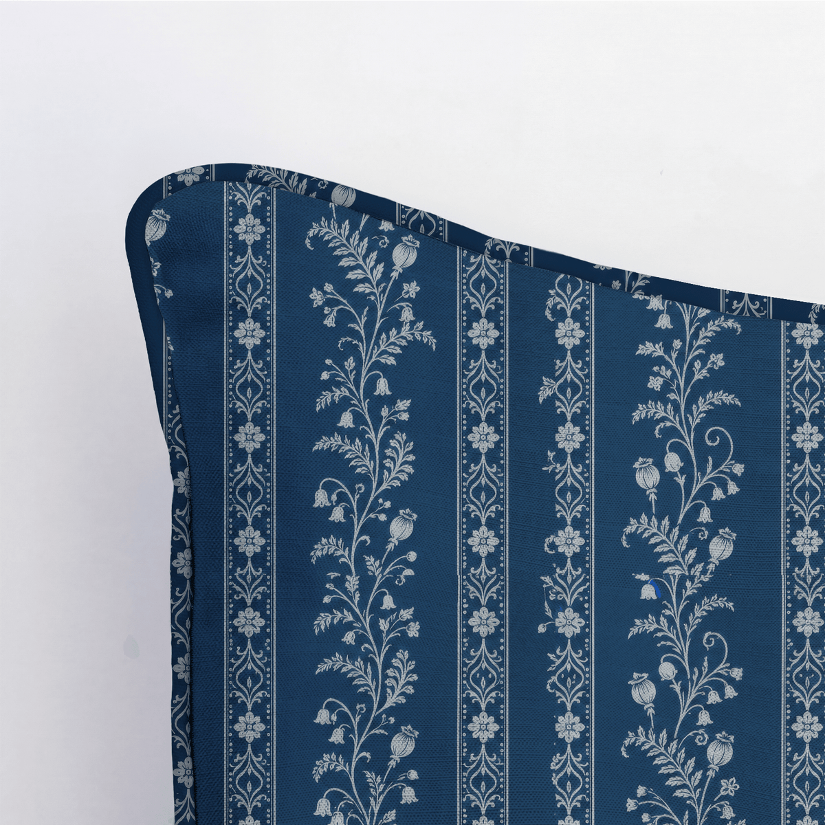 Benjamin Toile Stripes Throw Pillow - Lemon Park