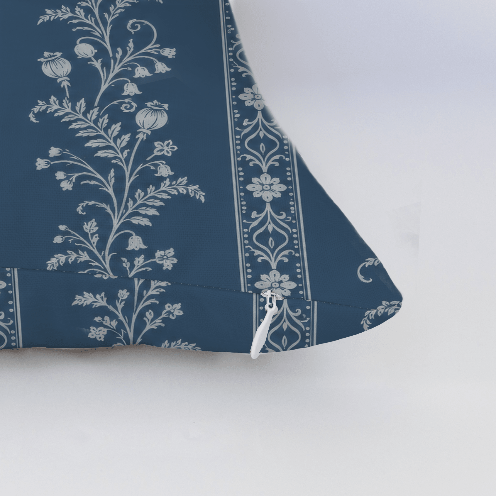 Benjamin Toile Stripes Throw Pillow - Lemon Park