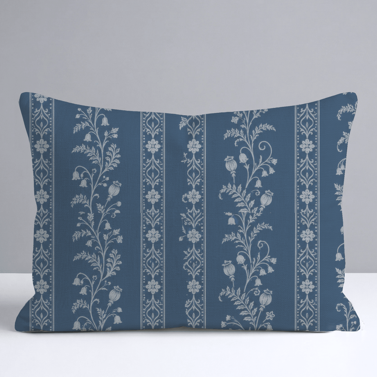 Benjamin Toile Stripes Throw Pillow - Lemon Park