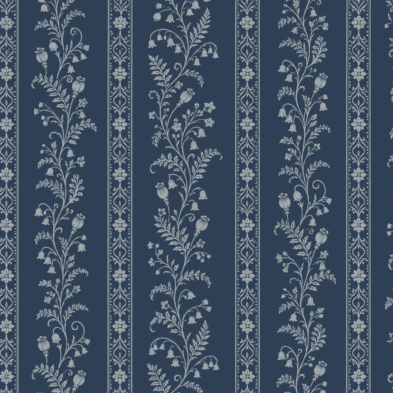 Benjamin Toile Stripes Wallpaper - Lemon Park