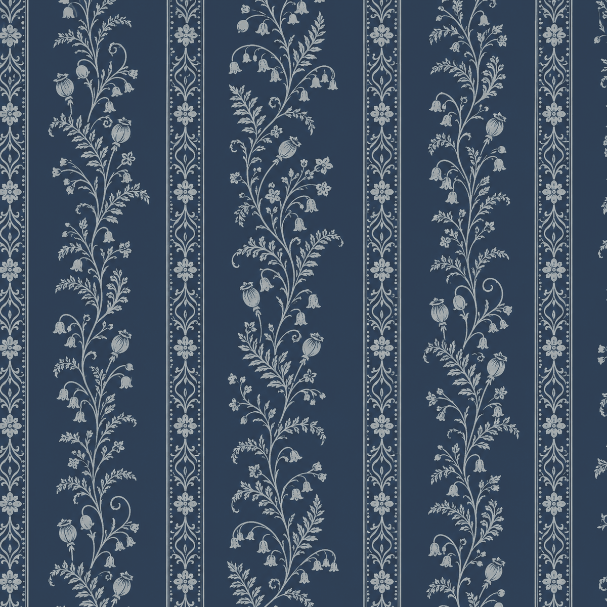 Benjamin Toile Stripes Wallpaper - Lemon Park
