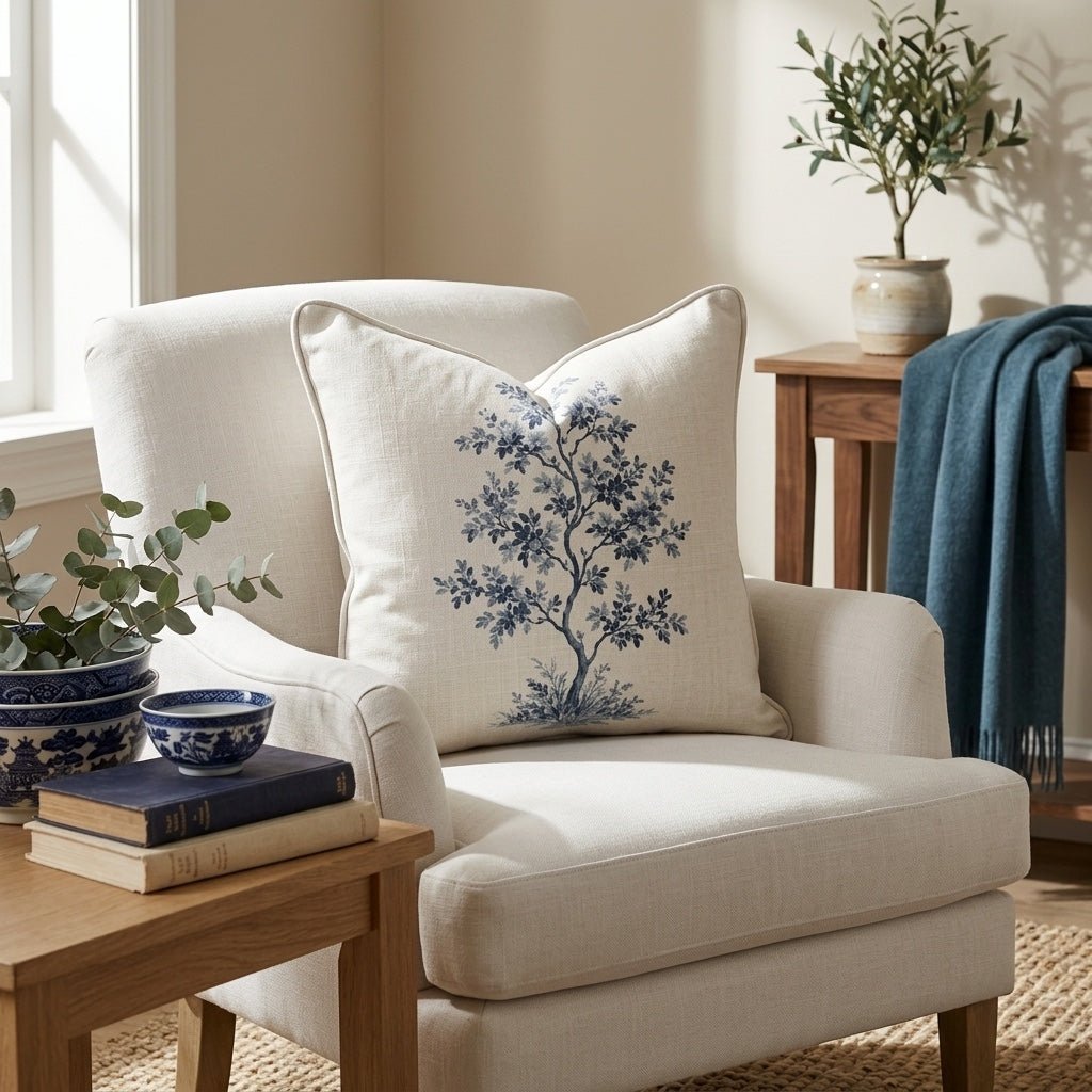 Benjamin Tree Throw Pillow - Lemon Park