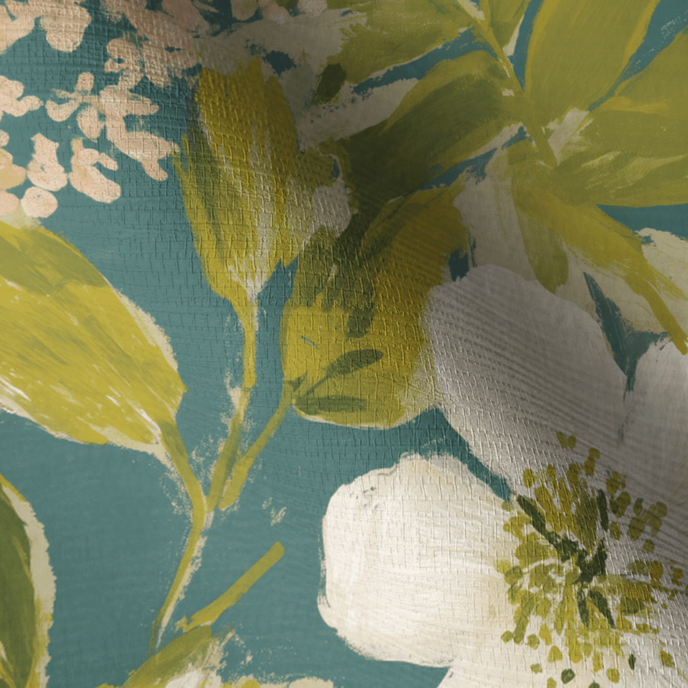 Bernadette Faux Grasscloth Wallpaper - Lemon Park