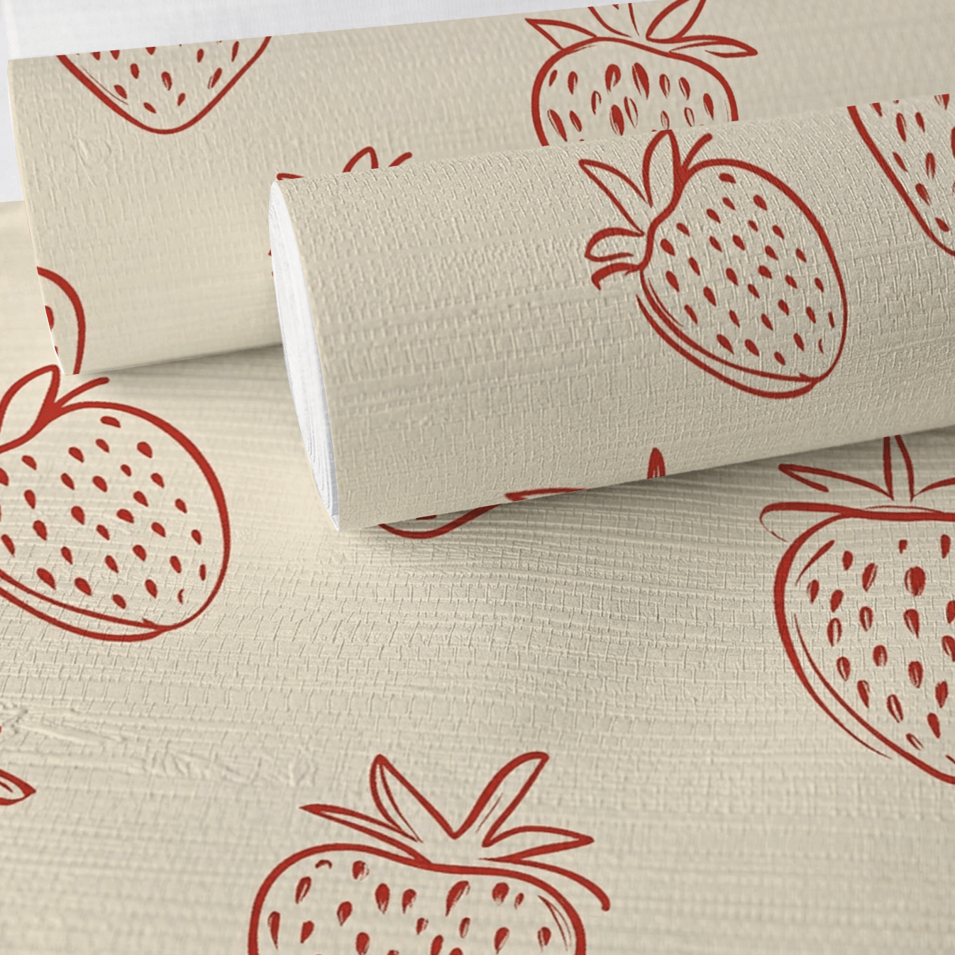 Berry Delight Faux Grasscloth Wallpaper - Lemon Park