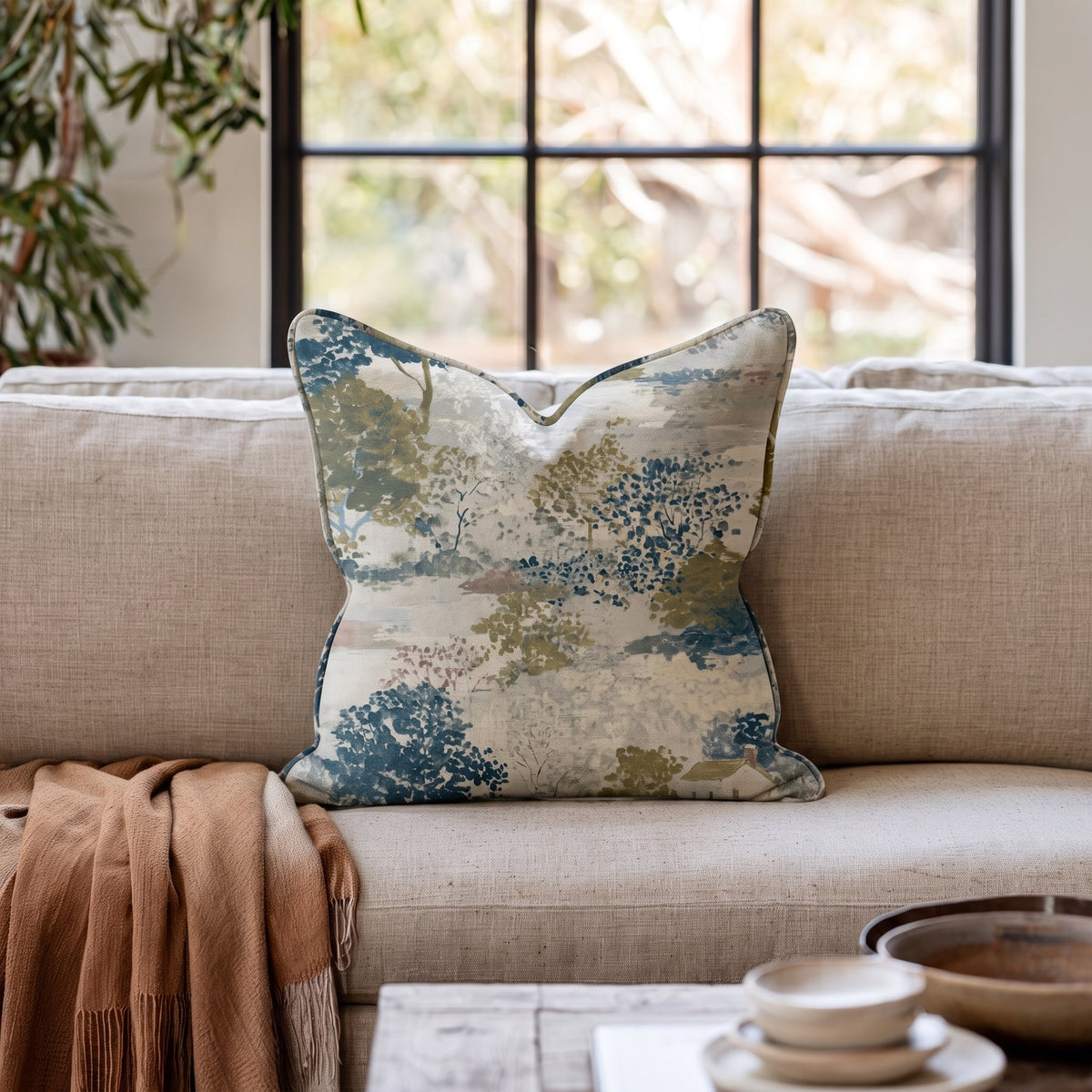 Beyond the Gate Throw Pillow - Lemon Park