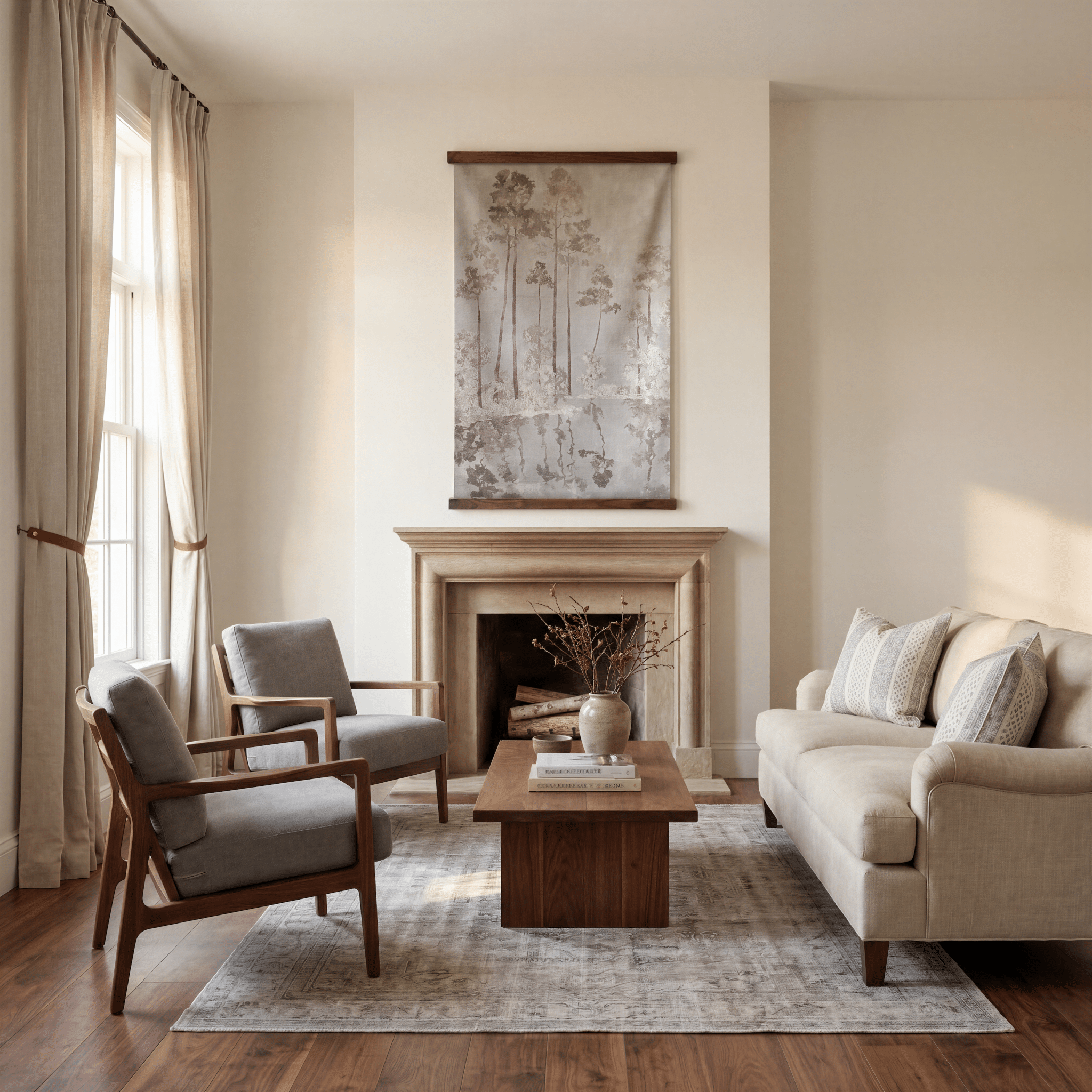Birchwood (Gray) - Tapestry - Lemon Park