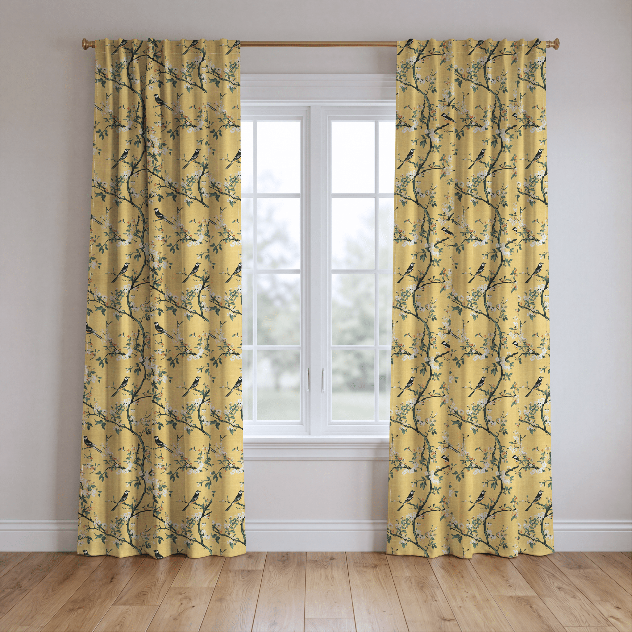 Birdsong - Drapery - Lemon Park
