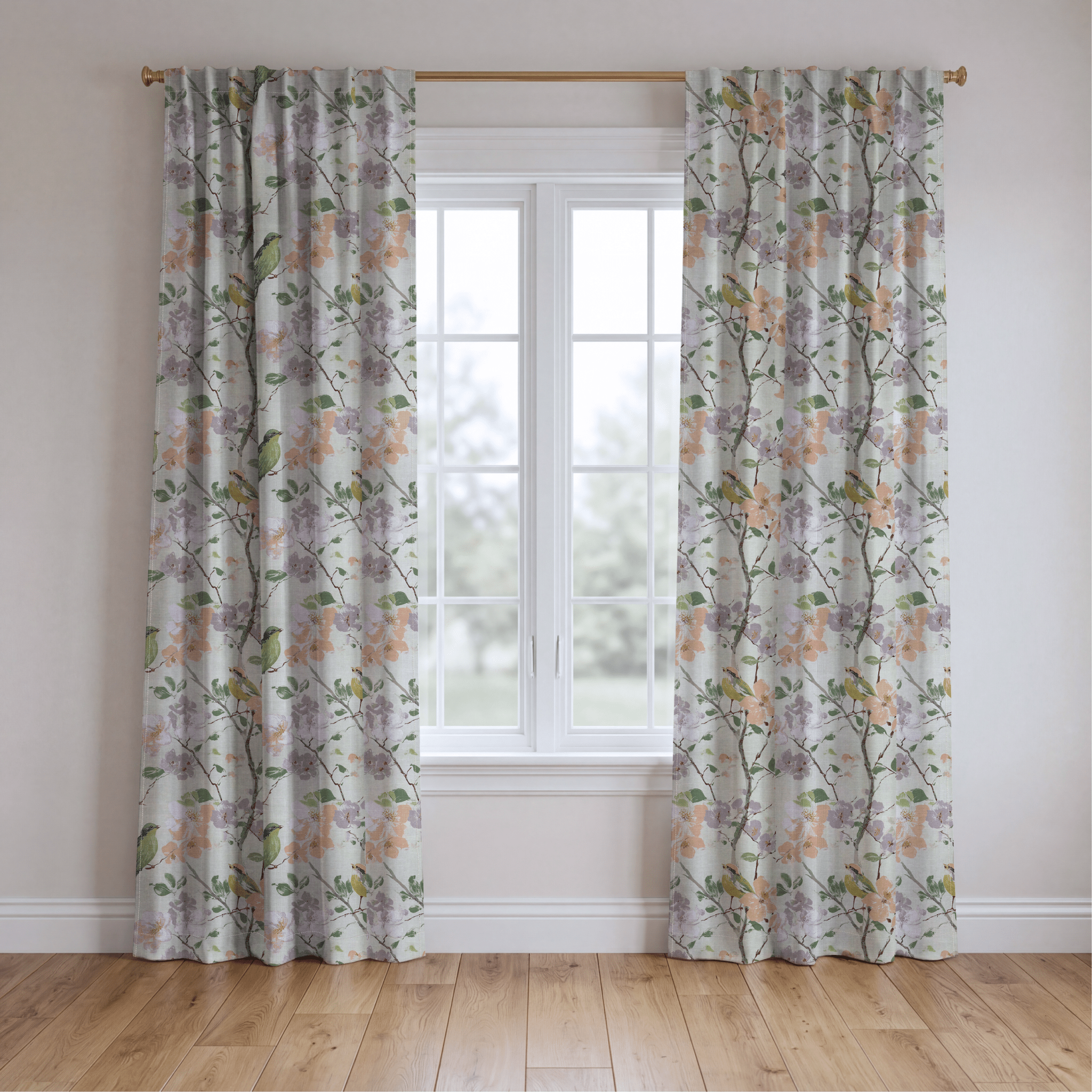 Birdsong Grove - Drapery - Lemon Park