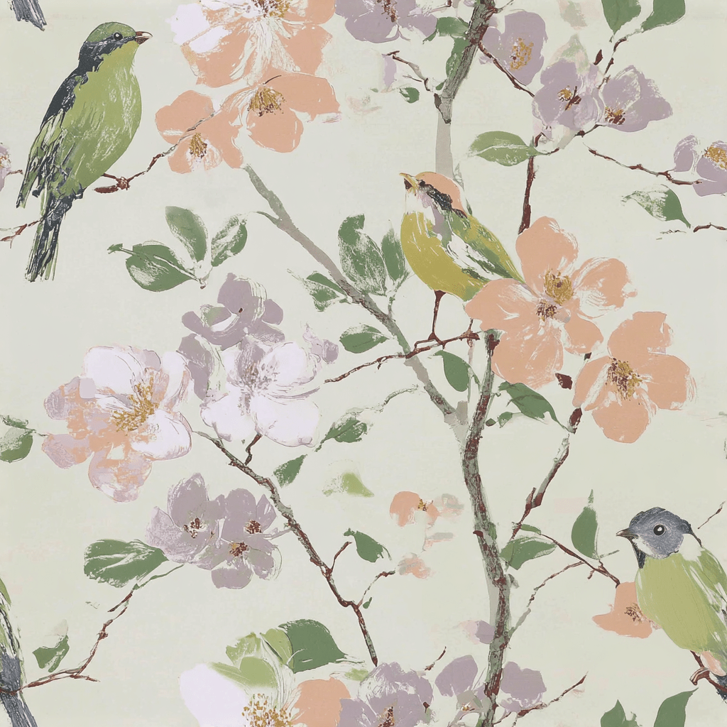 Birdsong Grove Wallpaper - Lemon Park