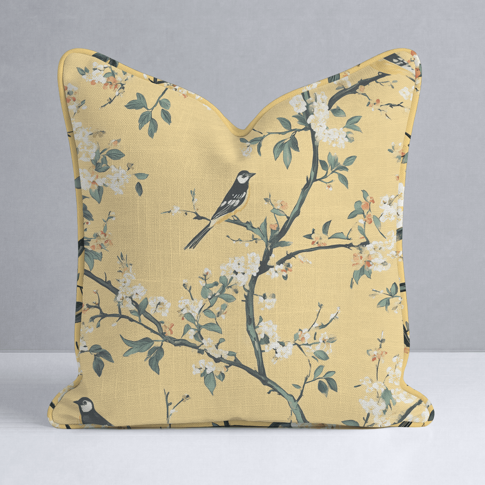 Birdsong Throw Pillow - Lemon Park