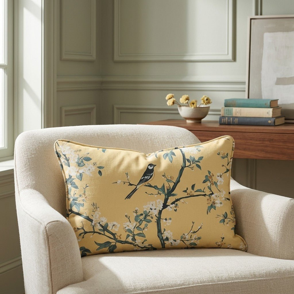 Birdsong Throw Pillow - Lemon Park