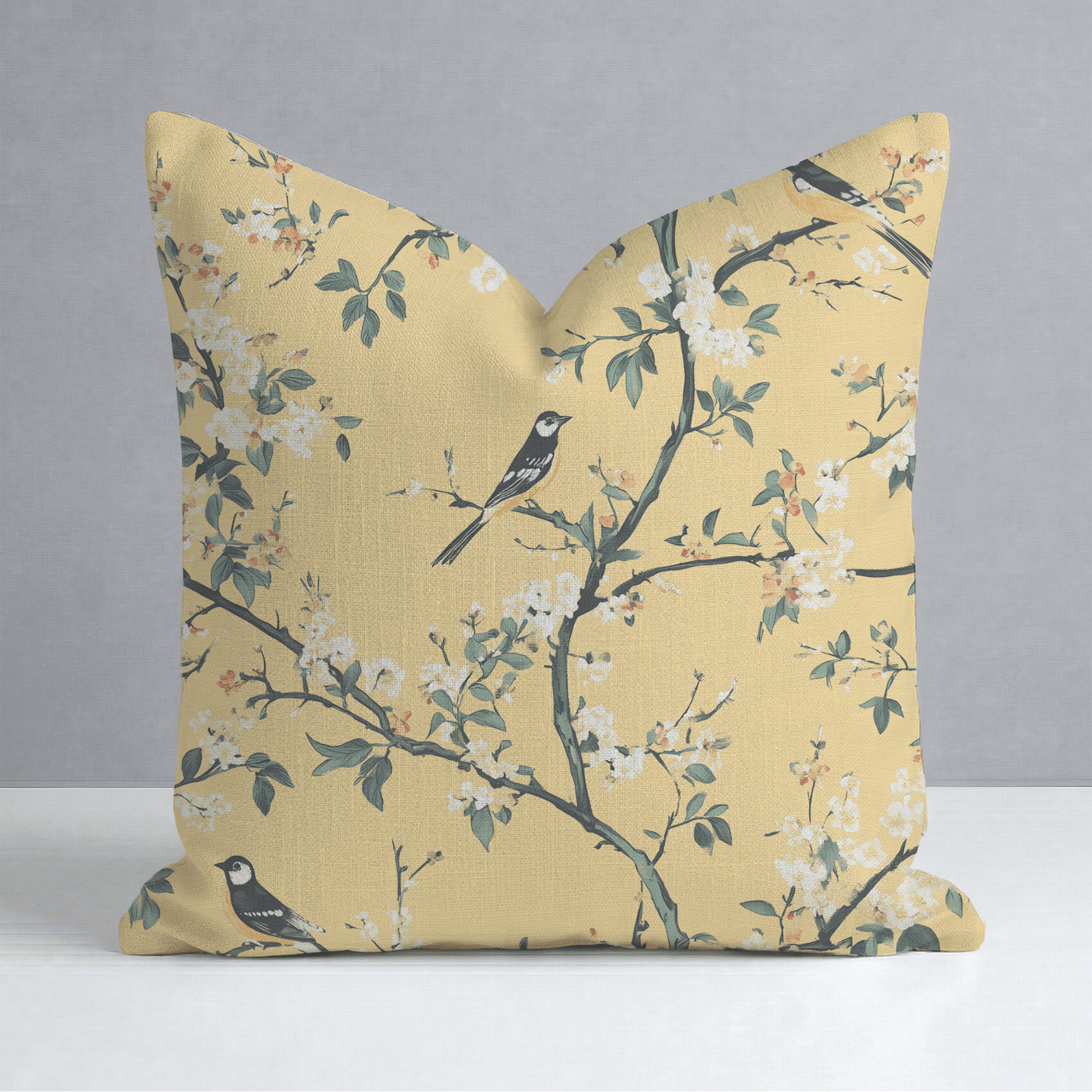 Birdsong Throw Pillow - Lemon Park