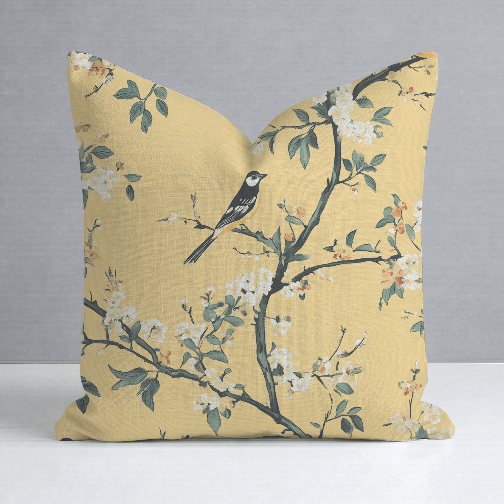 Birdsong Throw Pillow - Lemon Park