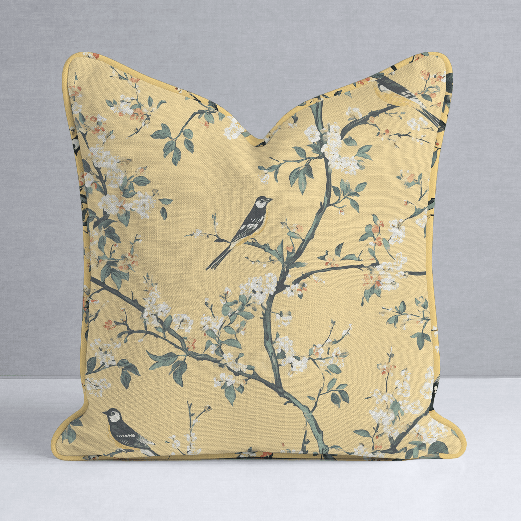 Birdsong Throw Pillow - Lemon Park