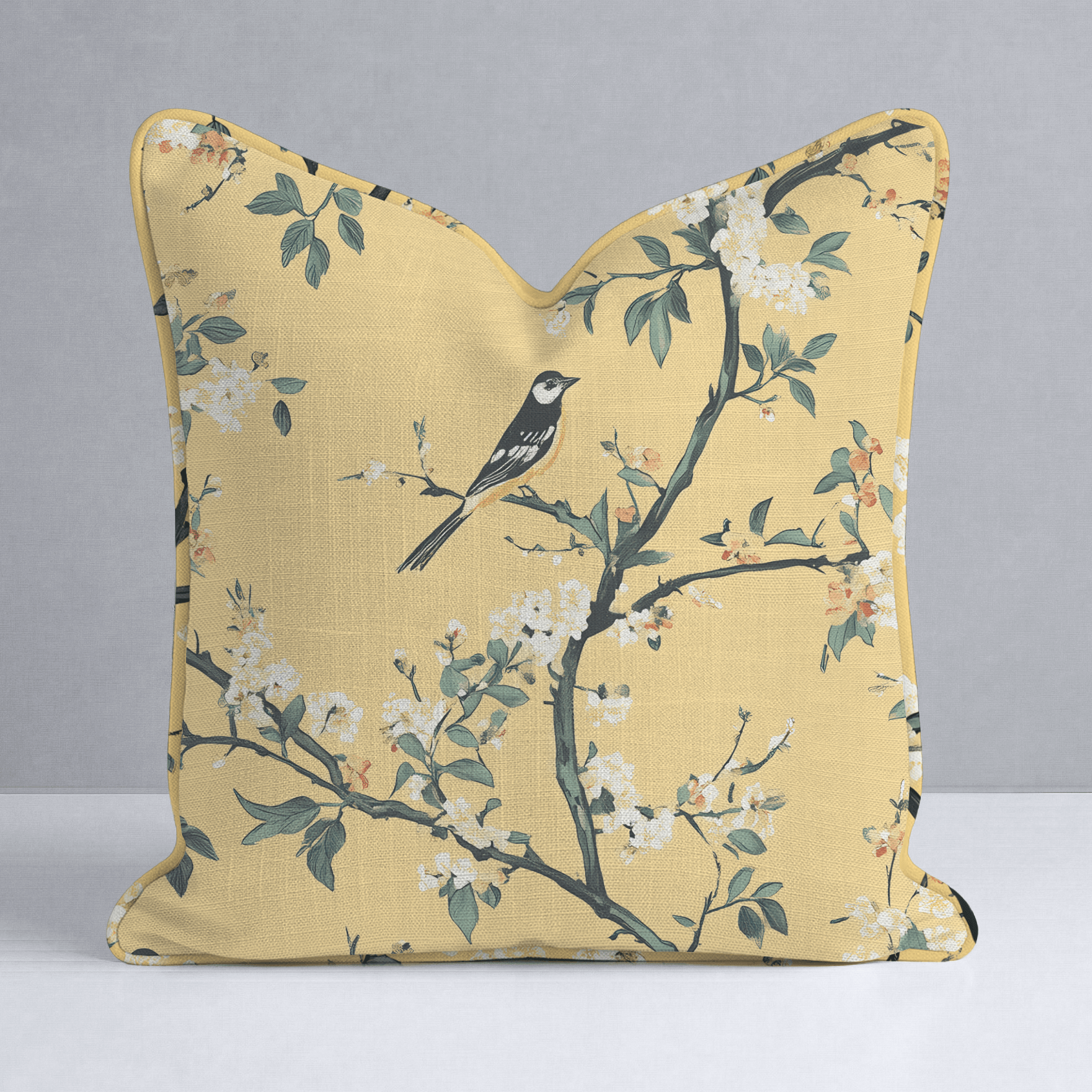 Birdsong Throw Pillow - Lemon Park