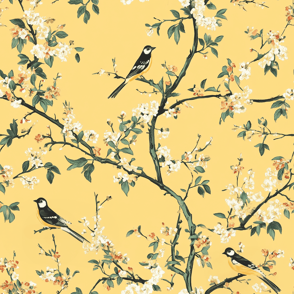 Birdsong Wallpaper - Lemon Park