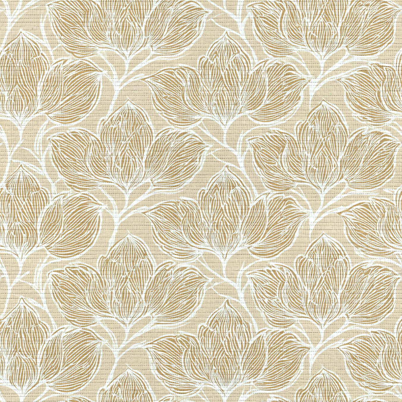 Biscotti Faux Grasscloth Wallpaper - Lemon Park