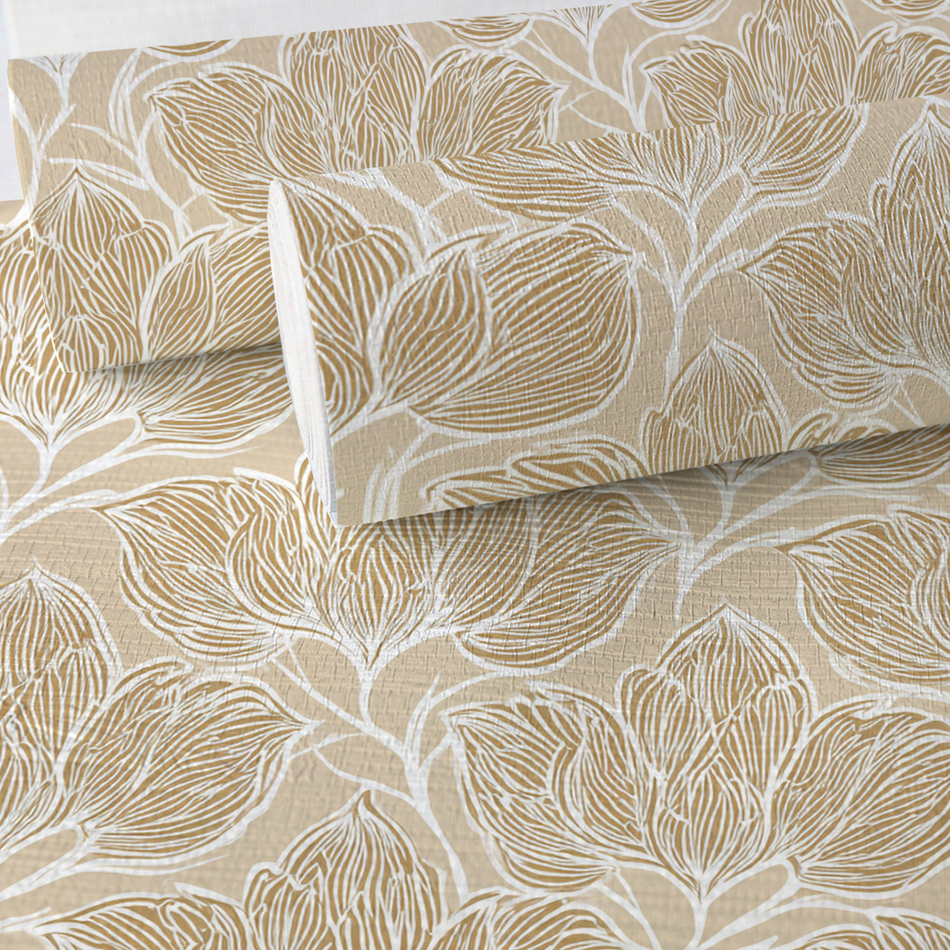 Biscotti Faux Grasscloth Wallpaper