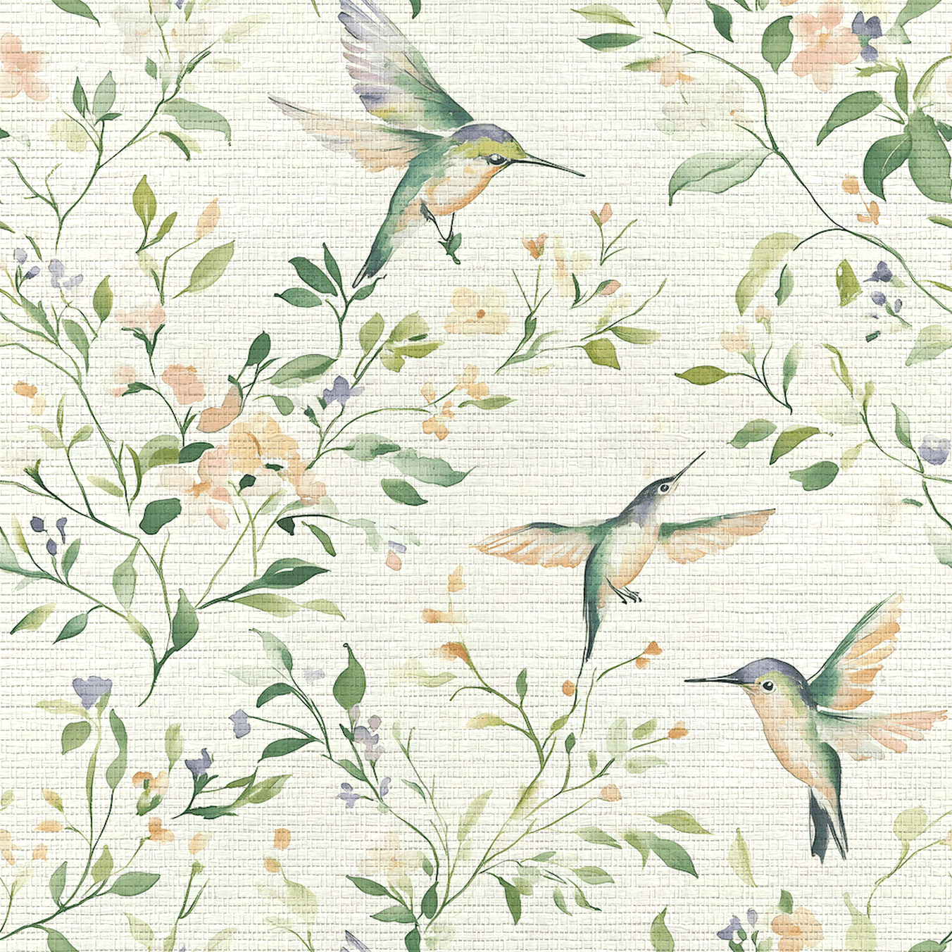 Bloom & Flutter Faux Grasscloth Wallpaper - Lemon Park