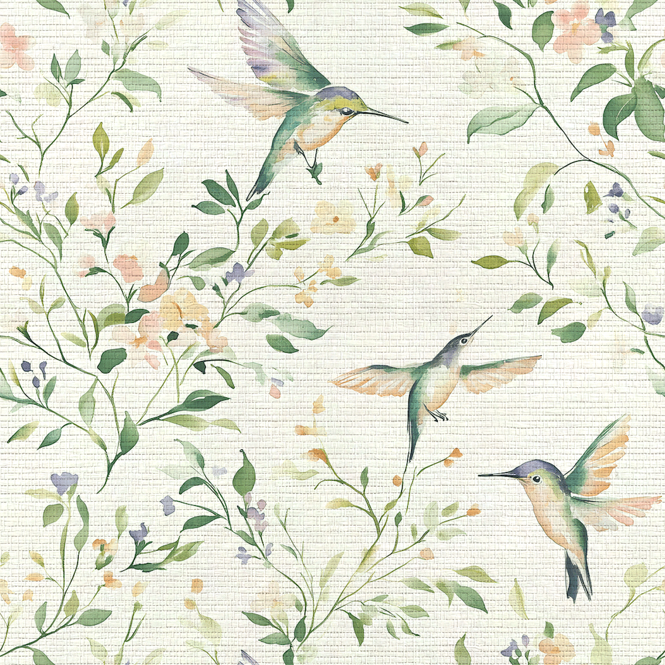Bloom & Flutter Faux Grasscloth Wallpaper