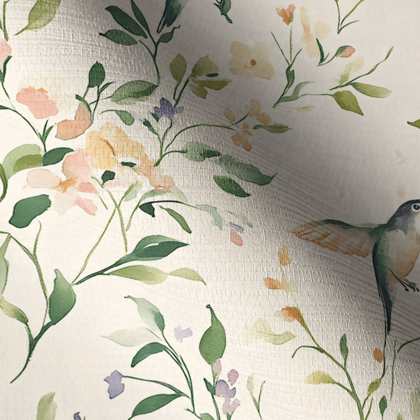 Bloom & Flutter Faux Grasscloth Wallpaper