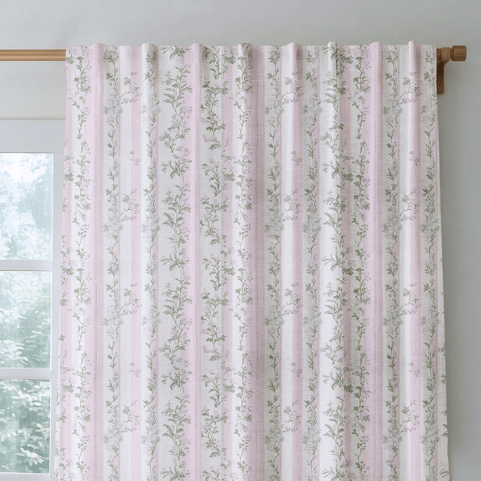 Blooming Stripes - Drapery - Lemon Park