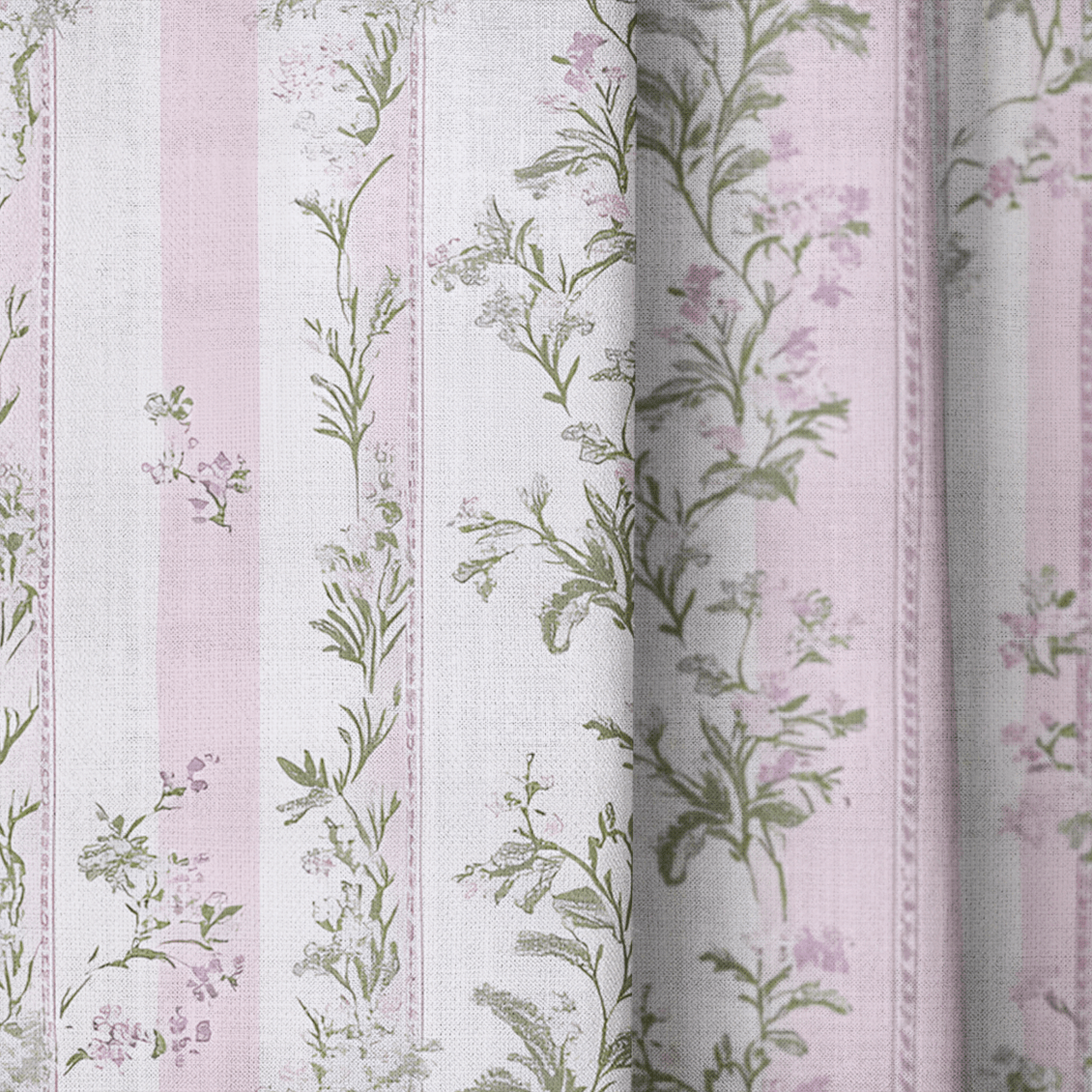 Blooming Stripes - Drapery - Lemon Park